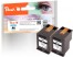 319635 - Peach Doppelpack Druckköpfe schwarz kompatibel zu HP No. 62XL bk*2, C2P05AE*2
