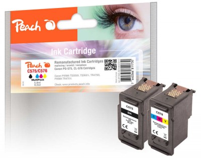 Peach Combi Pack compatible avec Canon PG-575, CL-576